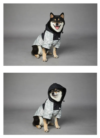 THE DOG FACE Camo Rain Coat