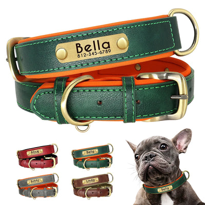 Personalised Leather Dog Collar