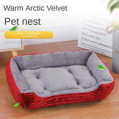 Crushed Velvet Dog Bed