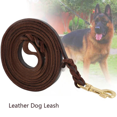 Genuine Leather Dog Leash