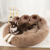 Plush Pawprint Bed With Arctic Fleece